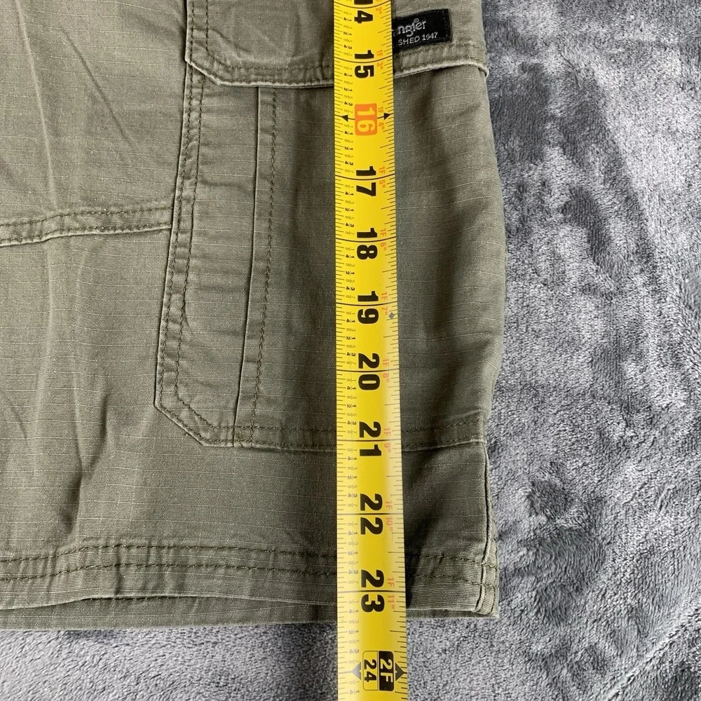Wrangler Five Star Shorts‎ Mens 48 Green Relaxed Fit Rip Stop 48x10 NEW Tags